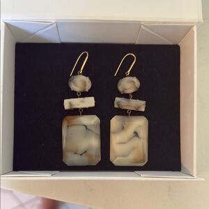 Isabel Marant Cream and Brown Earrings